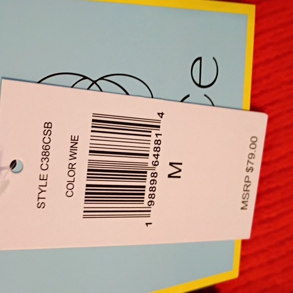 New! Cece Argyle Cardigan Size Medium - Picture 6 of 7